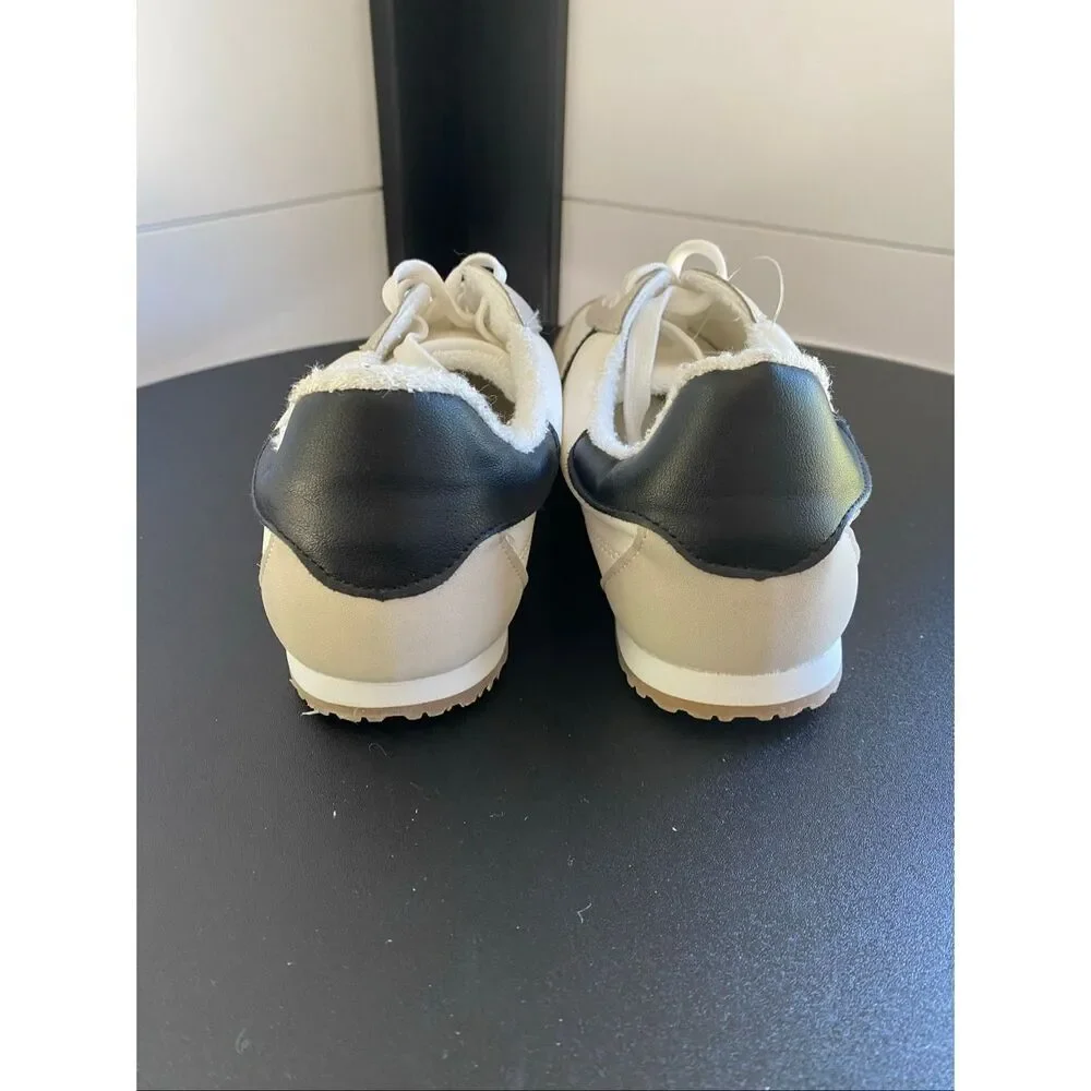 DV by Dolce Vita Revie Women's Lace-Up Sneaker Shoes (Size 9.5) Black/White